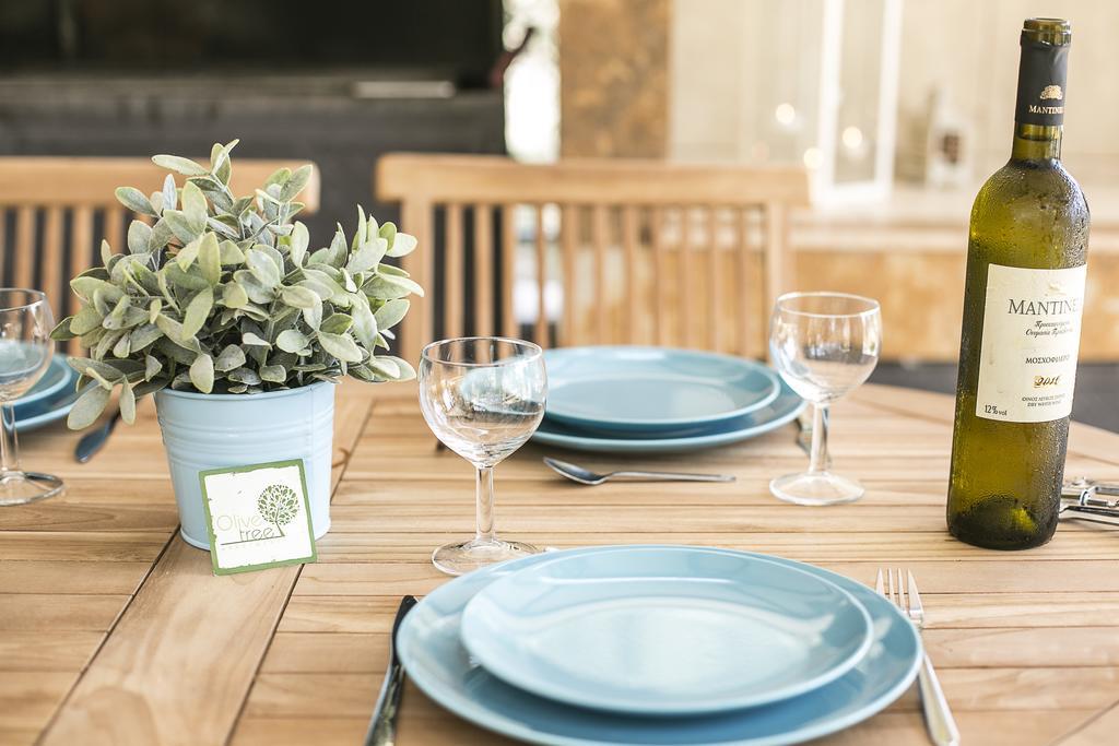 Olive Tree Apartments Fourka Luaran gambar